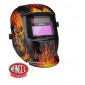 Careta electrónica  FLAMING SKULL 6711 ADIR